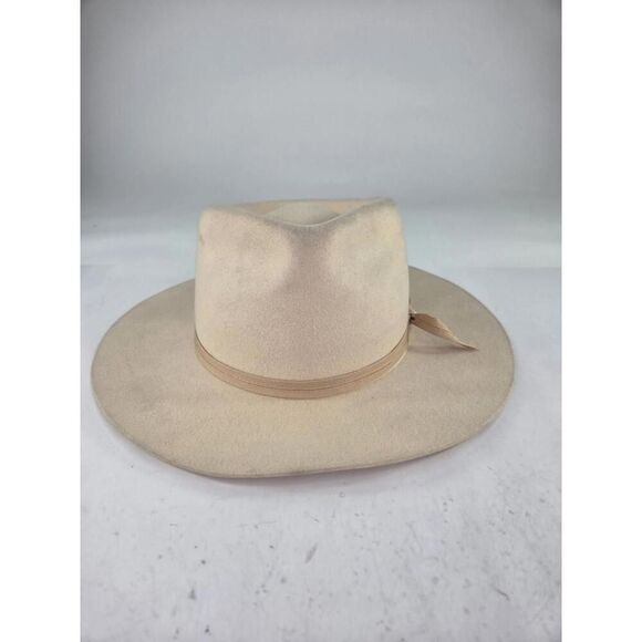 Lack Of Color Hat 100% Australian Wool Size 59 Large Western Flat Brim Beige Hat main image 7